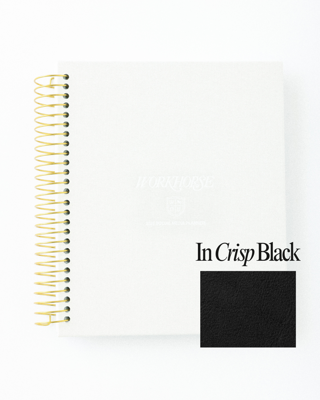 *NEW* UN-DATED Social Media Planner in Crisp Black