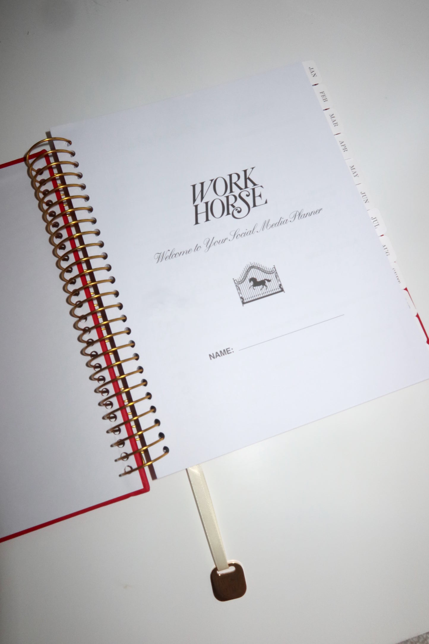 *NEW* UN-DATED Social Media Planner in Crisp Black