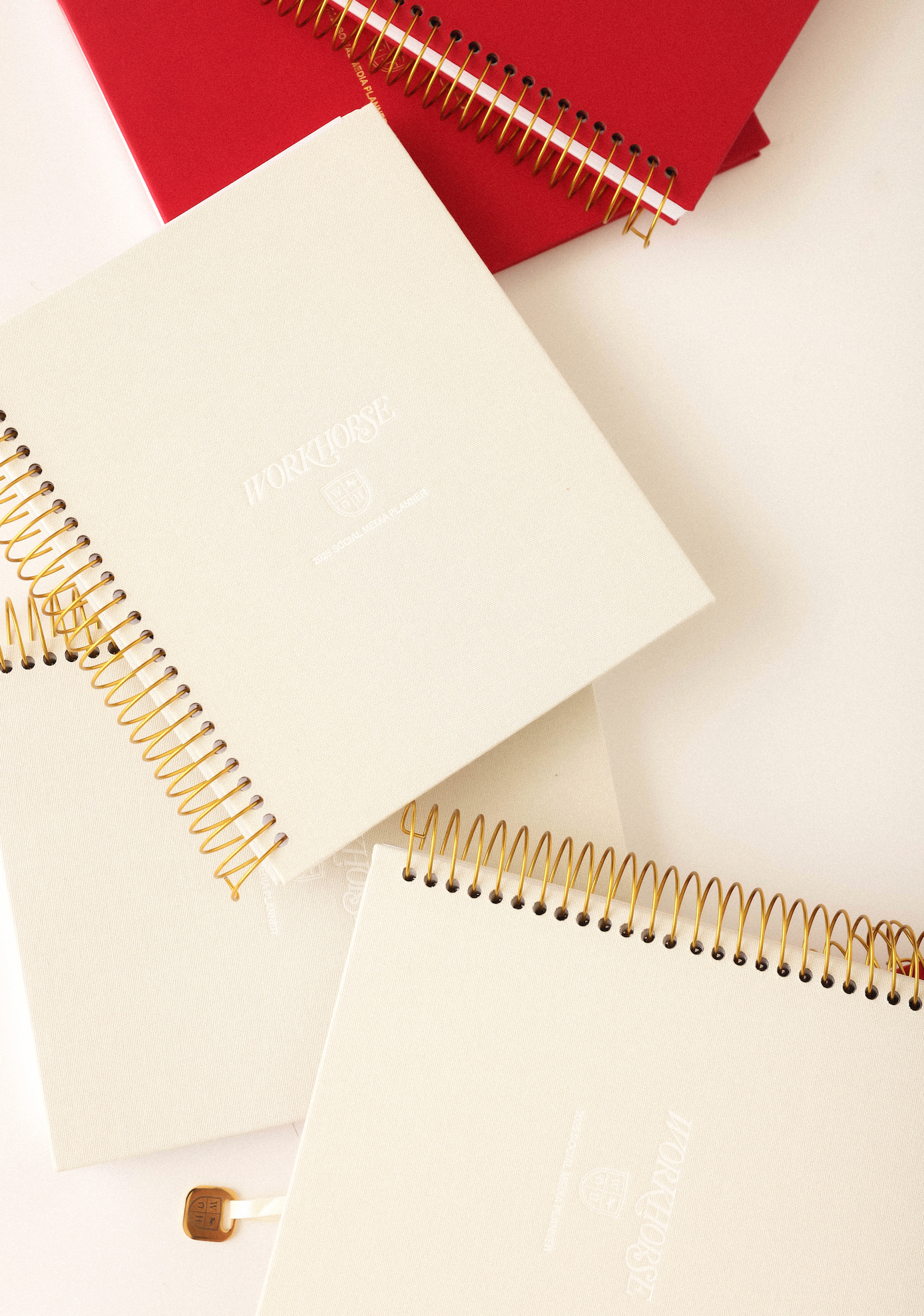 2025 SOCIAL MEDIA PLANNER IN BEIGE LINEN