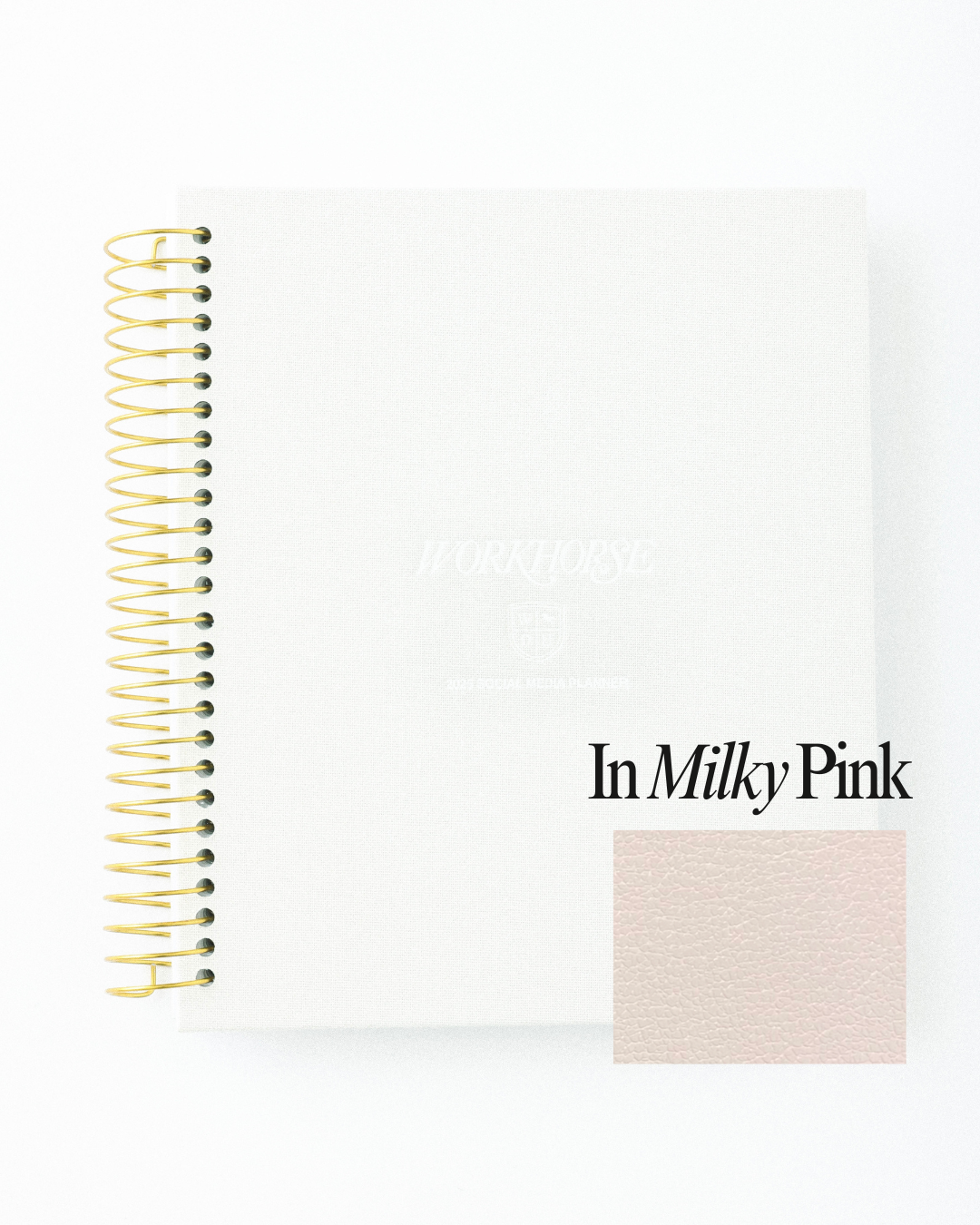 *NEW* UN-DATED Social Media Planner in Milky Pink