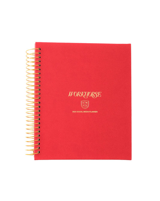 2025 Social Media Planner - Holiday Red